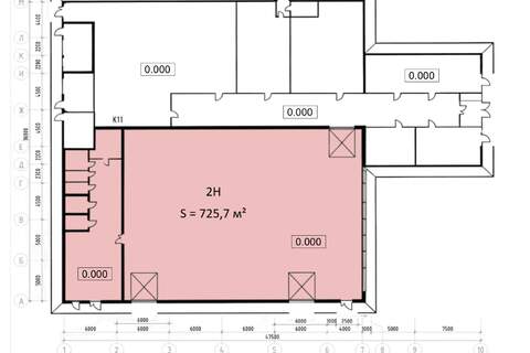 Помещение своб.назн., 726 м², 1/1 эт.