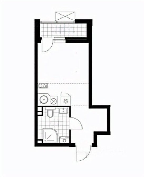 Квартира · 26.2 м² · студия — Новомосковский административный округ, проспект Куприна, 9 кор 2