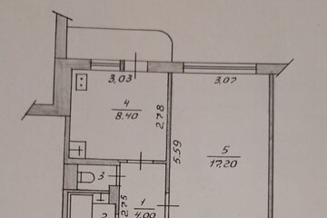 1-к квартира, 34,1 м², 7/9 эт.