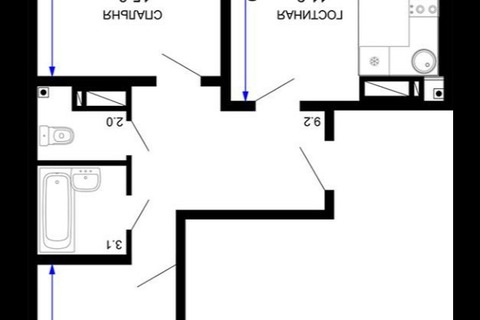 2-к квартира, 65 м², 16/24 эт.