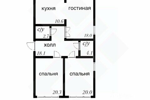 3-к квартира, 96 м², 8/17 эт.